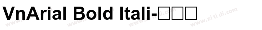 VnArial Bold Itali字体转换